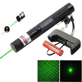 Laser เลเซอร์ความแสงสูง เลเซอร์แสงเขียว เลเซอร์ชาร์จไฟ เลเซอร์ รุ่น 303 มี2สี