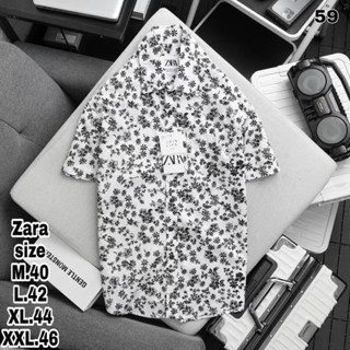 zara เสื้อเชิ้ตแขนสั้น