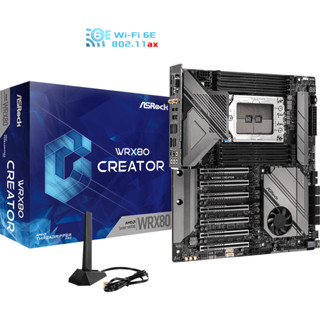 ASROCK WRX80 Creator R2.0 Socket sWRX8 DDR4 Wi-Fi 6E EATX