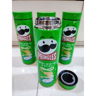 Pringles Tumbler ขนาดใหญ่ 16 oz แก้วเก็บความเย็นและร้อน เนื้อสแตนเลส ของพรีเมี่ยม