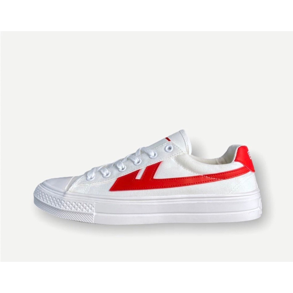 พร้อมส่ง🔥Warrior shoes รองเท้าผ้าใบ รุ่น WXY-A928C สี Red/ White