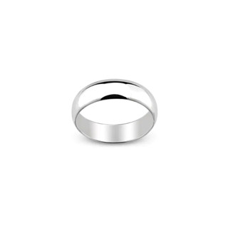 Silver thai Jewelry  แหวนเงินสเตอร์ลิง 6 มม. เส้นหนาเรียบหรู Sterling silver ring 6 mm. Thick, elegant lines PLSRG27