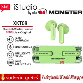 หูฟังไร้สาย Monster XKT08 Bluetooth 5.3 HiFi Sound Headphones In-Ear Headphones Gaming Headphones with Built-in Micropho