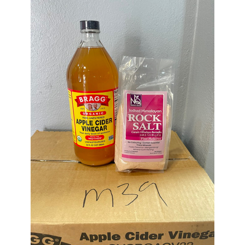 BRAGG 946 ML+ เกลือ 500ML (แอปเปิ้ลไซเดอร์เวนิกา) นำเข้าจากอเมริกา(มีของพร้อมส่ง)