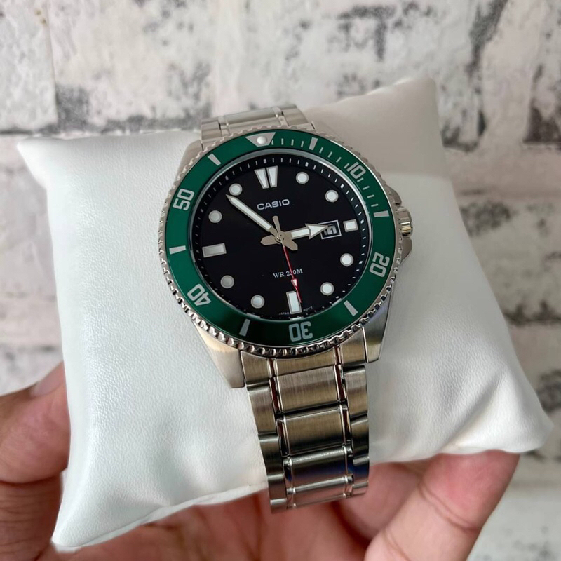 🎁CASIO STANDARD MDV-107D-3A ของแท้ 100% พร้อมส่ง ประกัน 1 ปี