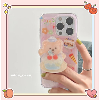 🐱‍🐉จัดส่งภายใน 24 ชม🌹 เคสไอโฟน 11 12 13 14 Pro Max หมีน้อย สาวน่ารักหัวใจ การ์ตูน ความนิยม Case for iPhone ผลิตภัณฑ์ร้อน