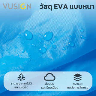 Vusign เสื้อกันฝนผู้ใหญ่ เสื้อกันฝนเดินป่า ชุดกันฝน ไม่ฉีกขาดง่าย ใช้งานได้หลายครั้ง Raincoat
