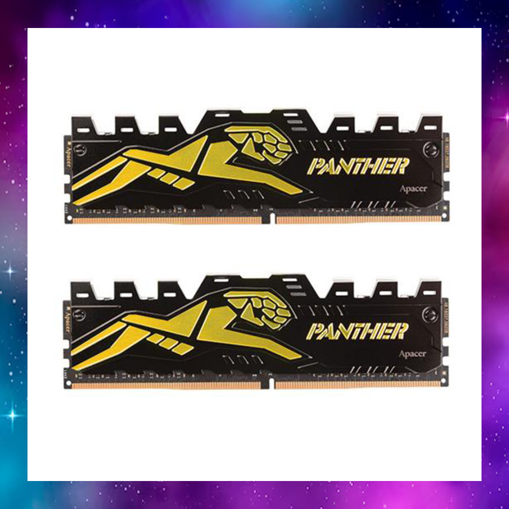 16GB (8GBx2) DDR4 2666MHz RAM (หน่วยความจำ) APACER GOLDEN PANTHER ใช้งานปกติ ประกันLT