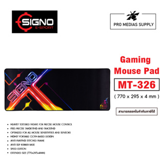 Signo E-Sport MT-326 NEONER-2 แผ่นรองเมาส์เกมมิ่ง ขนาดใหญ่