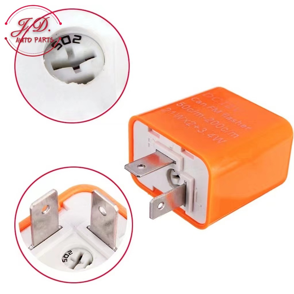 รีเลย์ไฟเลี้ยว สำหรับรถมอเตอร์ไซค์ ใส่ได้ทุกรุ่น 12V สามารถปรับจังหวะให้กระพริบเร็วขึ้นหรือช้าลงได้ 2ขา - รูปที่ 2