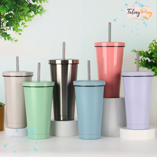 [BZ28] แก้วสแตนเลสเก็บความเย็น พร้อมหลอดดูด ขนาด 650-750 ML …