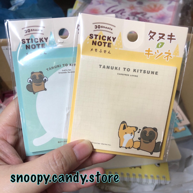 Tanuki to Kitsune เพื่อนซี้หมาจิ้งจอกและทานูกิ Collections ~ Sticky Note