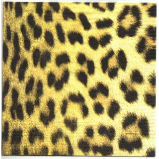 Pladao Napkin ภาพลายแต่ง ซาฟารี Skin หนังเสือดาว Leopard กระดาษแนพกิ้น สำหรับงานศิลปะ เดคูพาจ decoupage ขนาดL 33x33