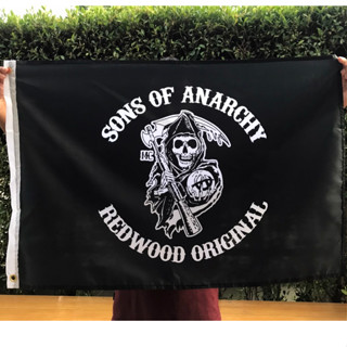 Sons of Anarchy ซันออฟ ธงแต่งห้องถ่ายจากสินค้าจริง