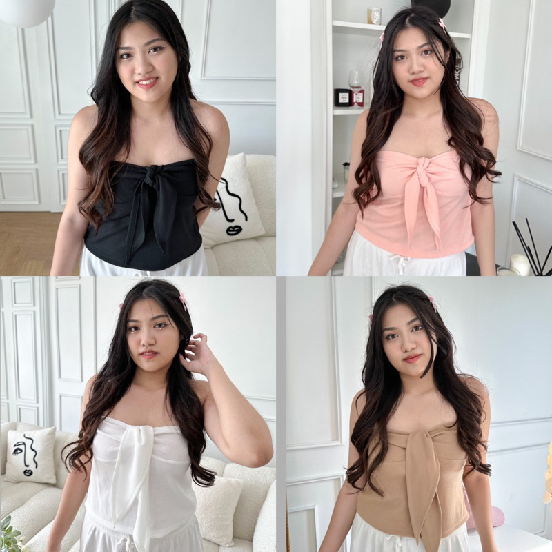 Blair Top เกาะอกผูกโบว์ - clarine_bkk🎀