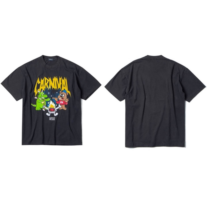 [ ของแท้ ] เสื้อยืด CARNIVAL® x Bar B Q Plaza "Born To Grill" Collection OVS T-SHIRT ของใหม่ พร้อมส่