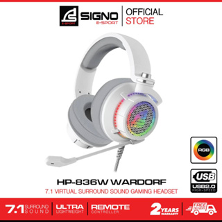 SIGNO E-Sport 7.1 Surround Sound Gaming Headphone รุ่น WARDORF HP-836 ( หูฟัง เกมส์มิ่ง )