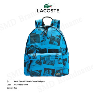 Lacoste กระเป๋าเป้สะพายหลัง รุ่น Mens Polaroid Printed Canvas  Backpack Code:  NH3538PD H00