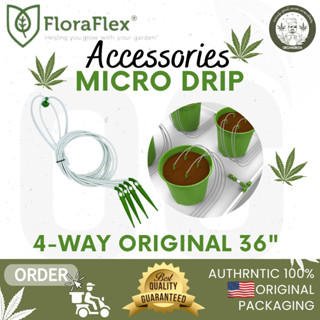 FloraFlex 4-Way Original Micro Tube Dripper Assembly ยาว 36 นิ้ว ของแท้ 100% พร้อมส่ง