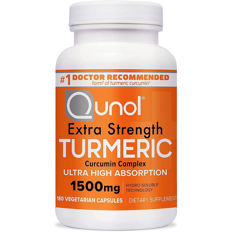 New( ของแท้ 100% )🇺🇸Qunol, Extra Strength Turmeric, 1500 mg, 180 Vegetarian Capsules