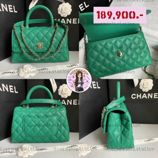 👜: New!! Chanel Coco 9.5 Green Caviar IGHW‼️ก่อนกดสั่งรบกวนทักมาเช็คสต๊อคก่อนนะคะ‼️