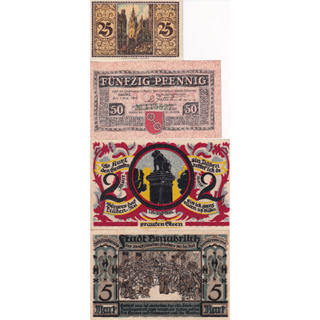 Germany Not geld (Emergency Money) 1919 GN 256 Set of 4 pcs.