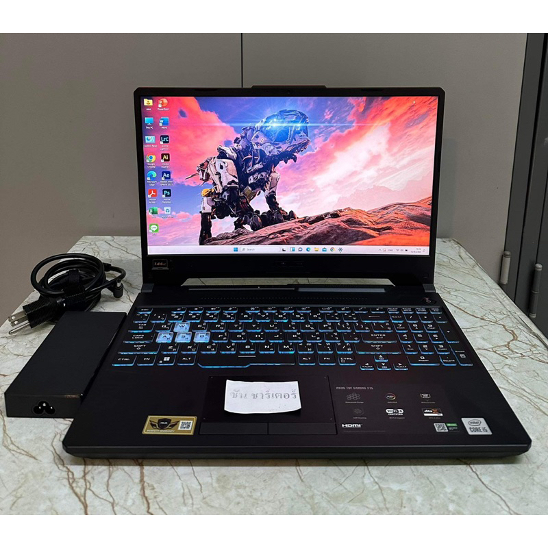 โน๊ตบุ๊ค Asus TUF Gaming F15 FX506LHB-HN323W/ i5-Gen10 / Ram16 /GTX1650