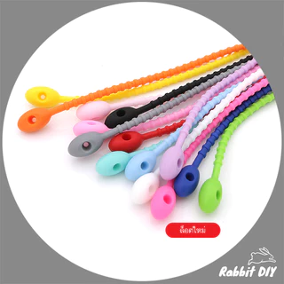 พวงกุญแจ สายคล้อง ซิลิโคน สายซิลิโคน หัววงรี สำหรับห้อย Art Toys / ทำห่วงกลม (แพ็ก 1 ชิ้น)