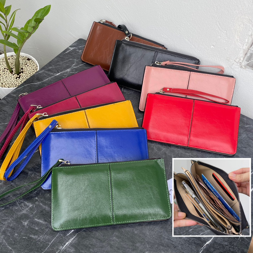 กระเป๋าสตางค์ใบใหญ่ใส่มือถือได้จุแบงค์ได้เยอะ