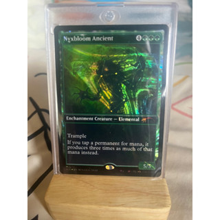 การ์ด MTG Nyxbloom Ancient Foil Green Magic the gathering EDH รุ่น Secret Lair สภาพ Nm