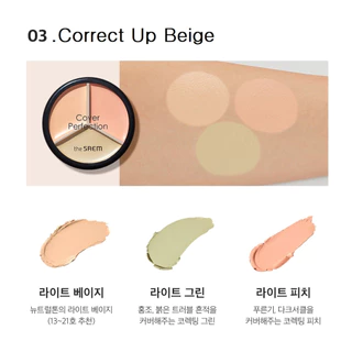 🔥Saleลดล้างสต็อก🔥 The Saem Cover Perfection Triple Pot Concealer คอนซีลเลอร์3ช่อง ⚡มีขายรวม 2 แพ็คเก็จนะคะ⚡