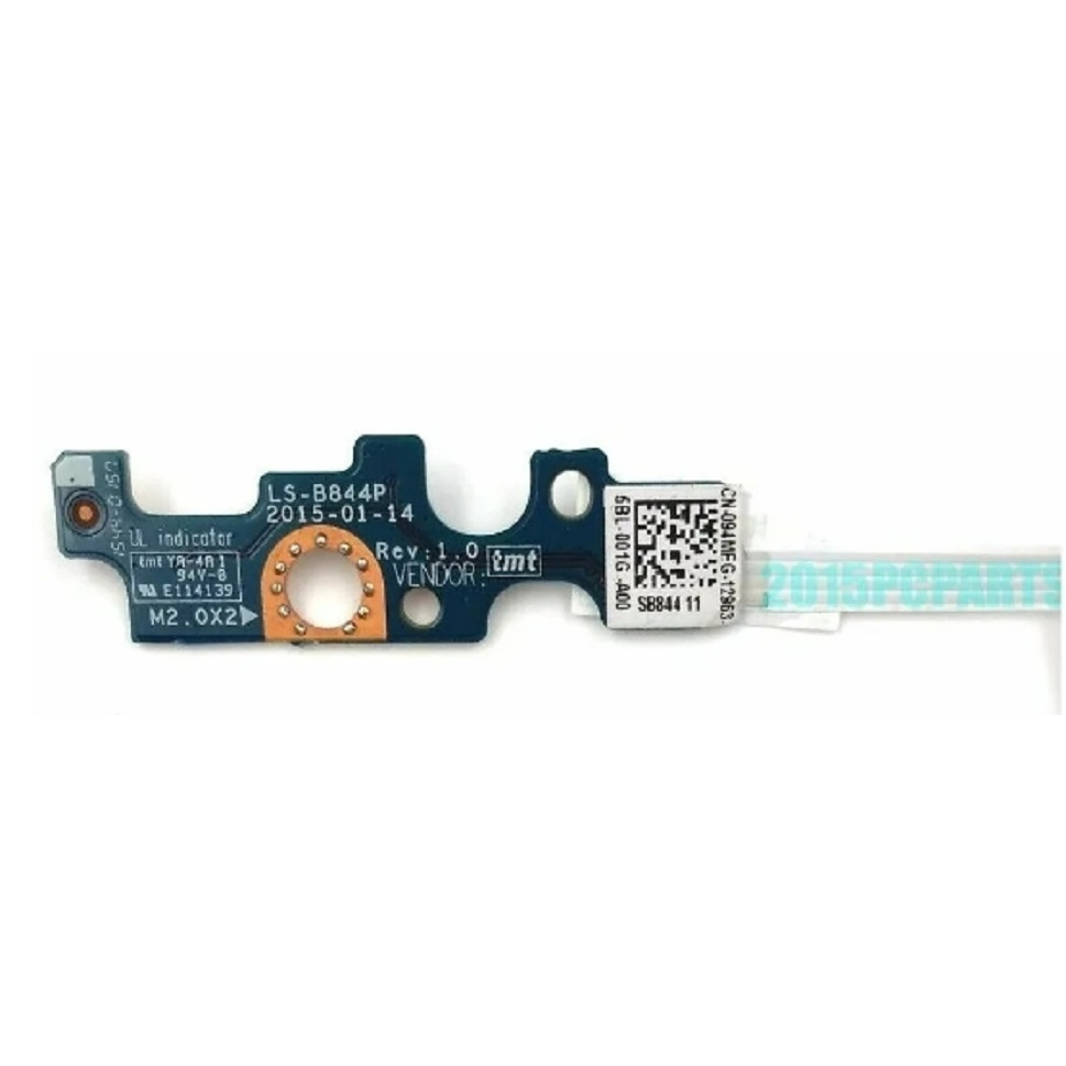 ปุ่มสวิทช์ไฟบอร์ด Power Button Board Dell Inspiron 15-5000 5559 5558 5557 5555 5455 3558 3557 3559 LS-B844P