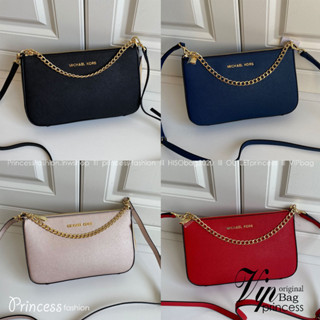 MICHEAL KORS SAFFIANO CROSSBODY BAG / MK Chain Pouchette Bag พร้อมส่ง 4 สี กระเป๋าสะพายข้าง ทรงสวย วัสดุหนัง SAFFIANO