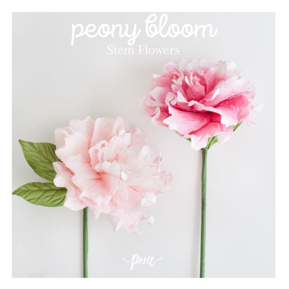 POSIE Peony Bloom Artificial Flower โพซี่ ดอกโบตั๋นบาน ดอกไม้ประดิษฐ์จากกระดาษสา สูง 16 นิ้ว มีกลิ่น