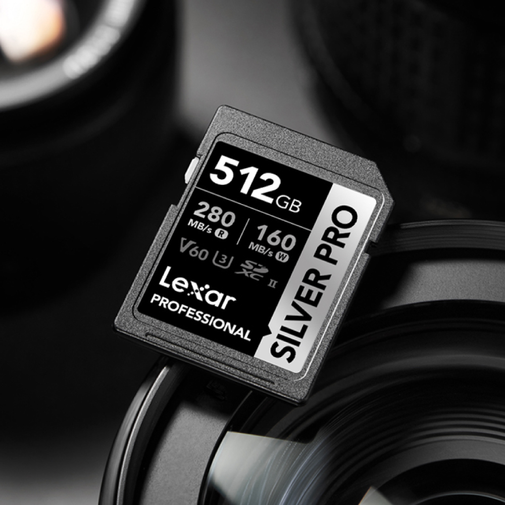 การ์ดหน่วยความจำ เอสดีการ์ด LEXAR SILVER PRO 64GB UHS-II U3 V60 SD CARD FULL-HD 3D 4K RW280/130MB/S (LSDSIPR064G)_4