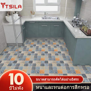 TSL สติ๊กเกอร์ ปูพื้นมีกาวในตัว เนื้อดี กว้าง60*100/300/500ซม วอลเปเปอร์ติดพื้น สติ๊กเกอร์ปูพื้น กันน้ำกันลื่นวอลเปเป
