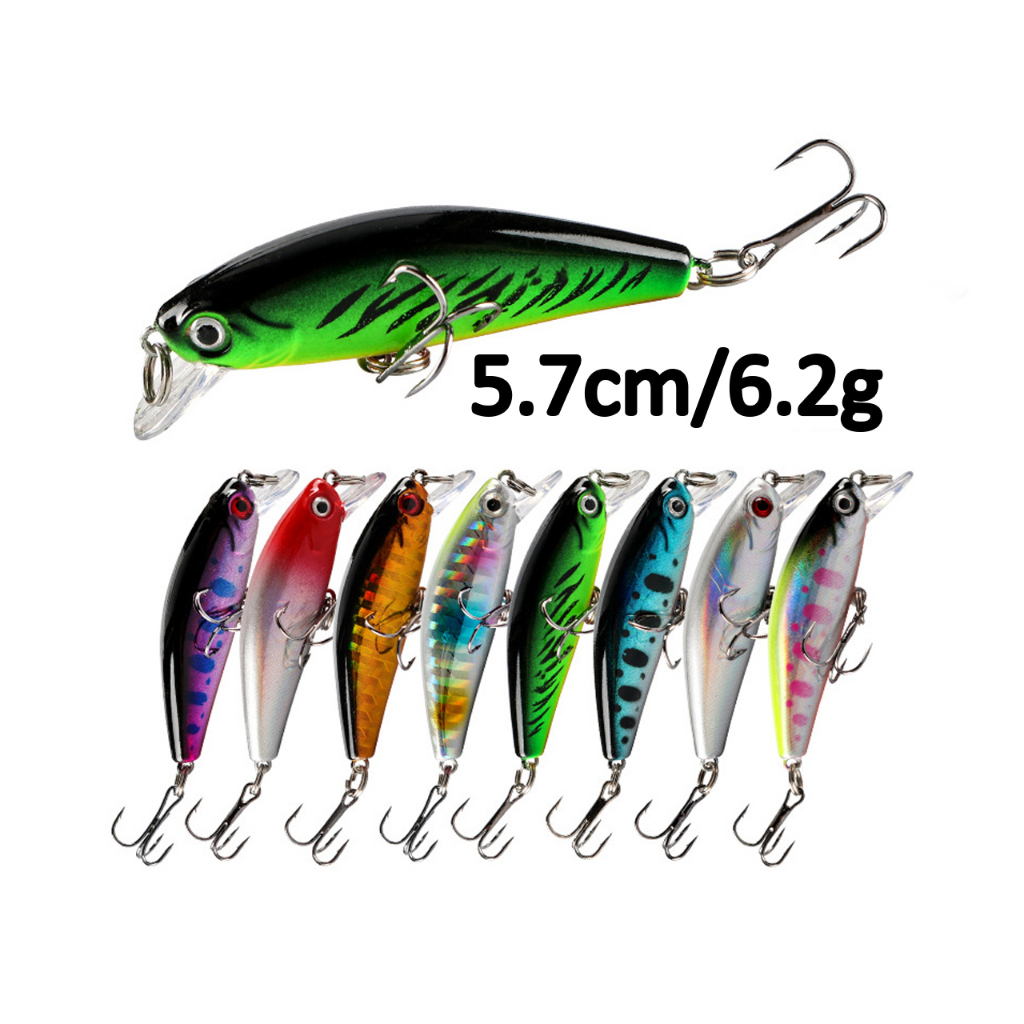 เหยื่อปลั๊ก5.7cm/6.2g สำหรับตีเหยื่อปลอม งานปลาช่อน กรสูบ กระพง