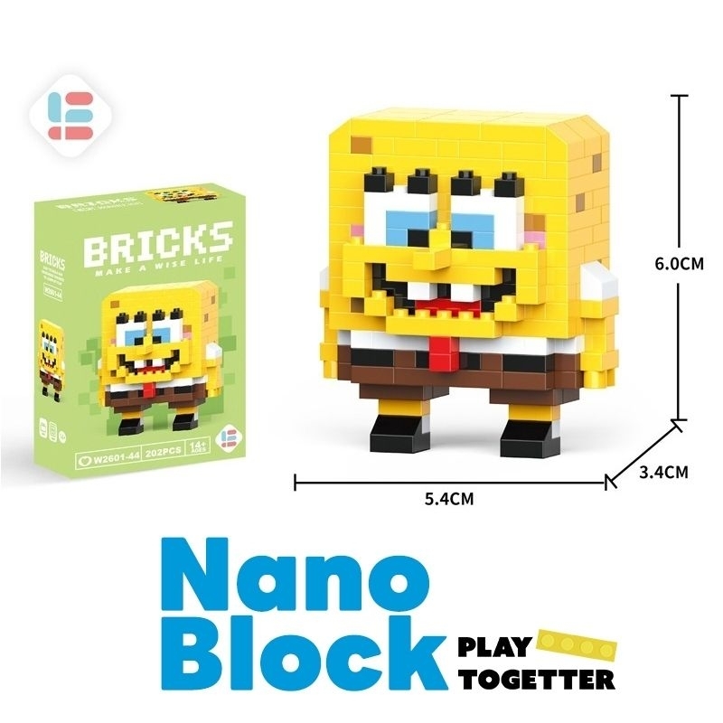 Nano Block ตัวต่อเลโก้ ตัวการ์ตูนน่ารัก พร้อมส่ง!!