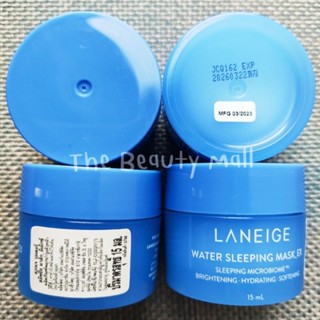 ผลิต3/2023 ของแท้100% ฉลากไทย Laneige Water Sleeping Mask_EX 15ml ลาเนจ มาส์กหน้า