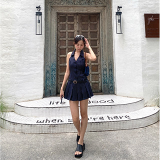 [พร้อมส่ง] Paris dress 🥂 ชุดเดรสสุดเซ็กซี่มีสไตล์ แถมเข็มขัด ดีเทลชุดนี้ใส่แล้วเป๊ะปังมาก