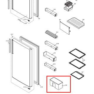 อะไหล่แท้ศูนย์/ช่องแช่ผักตู้เย็นชาร์ป/UYOK-A822CBFA/รุ่นSJ-X300TC/SJ-X330TC