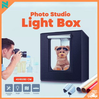 tapenano  Light Box ตู้สำหรับถ่ายภาพสินค้าขนาด 40x40cm 60x60cm 80x80cm เซนติเมตร พร้อมไฟ กล่องไฟถ่ายภาพสินค้า