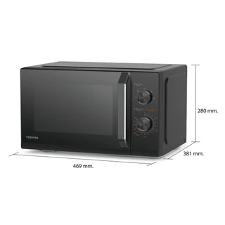 TOSHIBA ไมโครเวฟ ความจุ 25 ลิตร รุ่น MW3-MM25PE(BK)