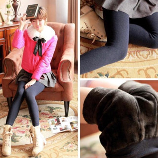 เลกกิ้งบุขนกำมะหยี่/ขาเรียว/กระชับสัดส่วน/ สีกรม หนัก350กรัม