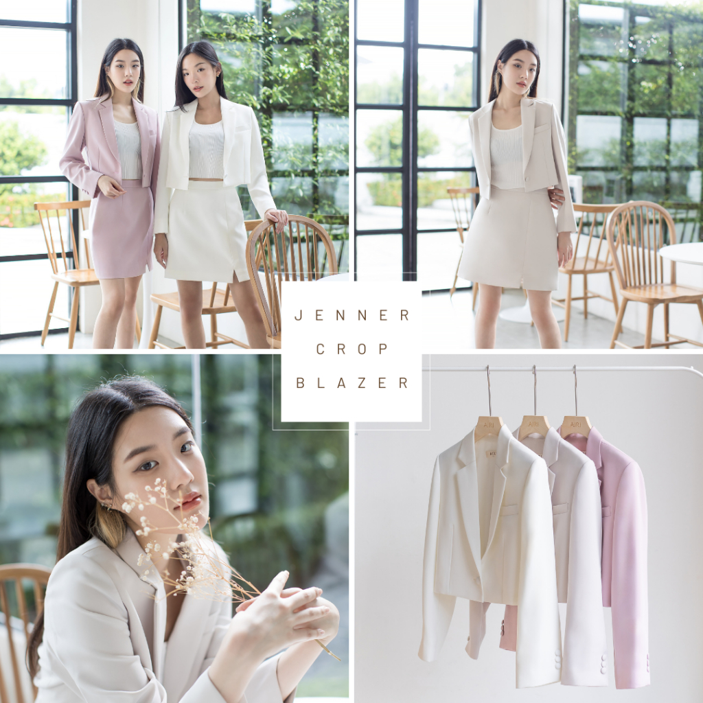 AIRI -  JENNER CROP BLAZER เสื้อสูทครอป / เบลเซอร์ครอป
