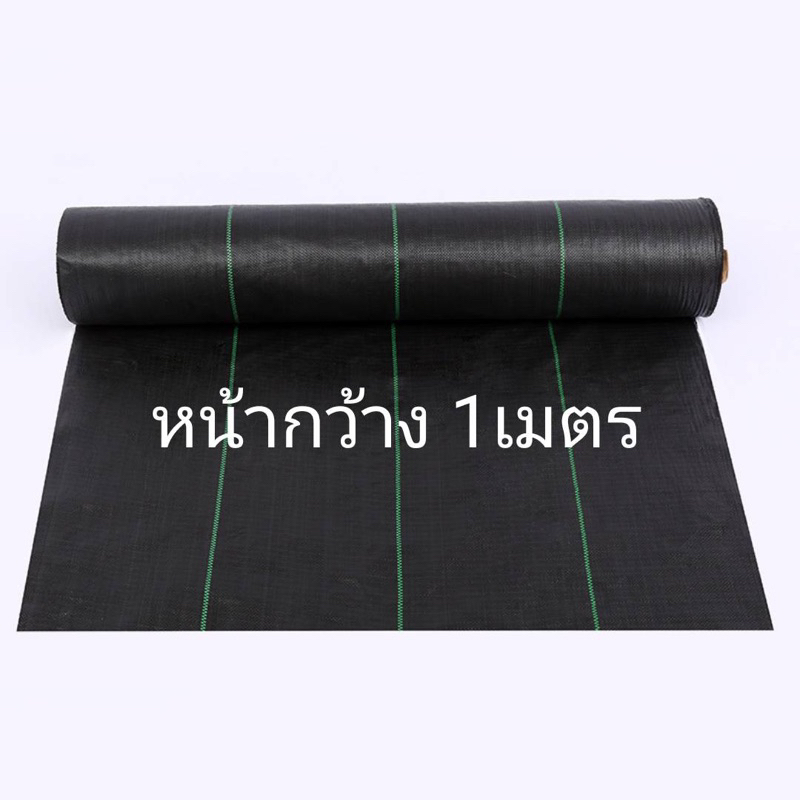 ผ้าคลุมดิน 10เมตร แบบไม่เจาะรู และ แบบเจาะรู ผ้าคลุมหญ้า ฆ่าหญ้า ฆ่าวัชพืช กำจัดหญ้า วัชพืช