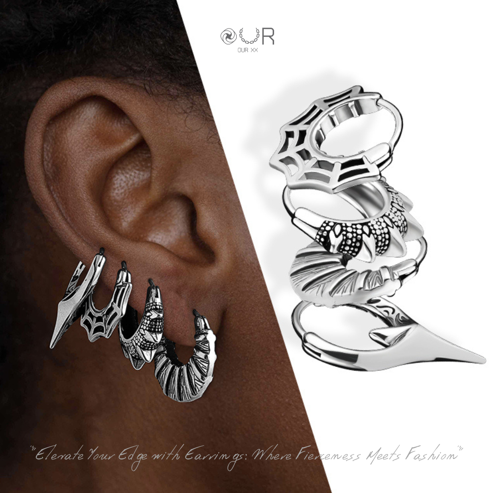 Our XX Vintage Limited Edition ต่างหูเจาะไทเทเนียม เกรดเครื่องมือแพทย์