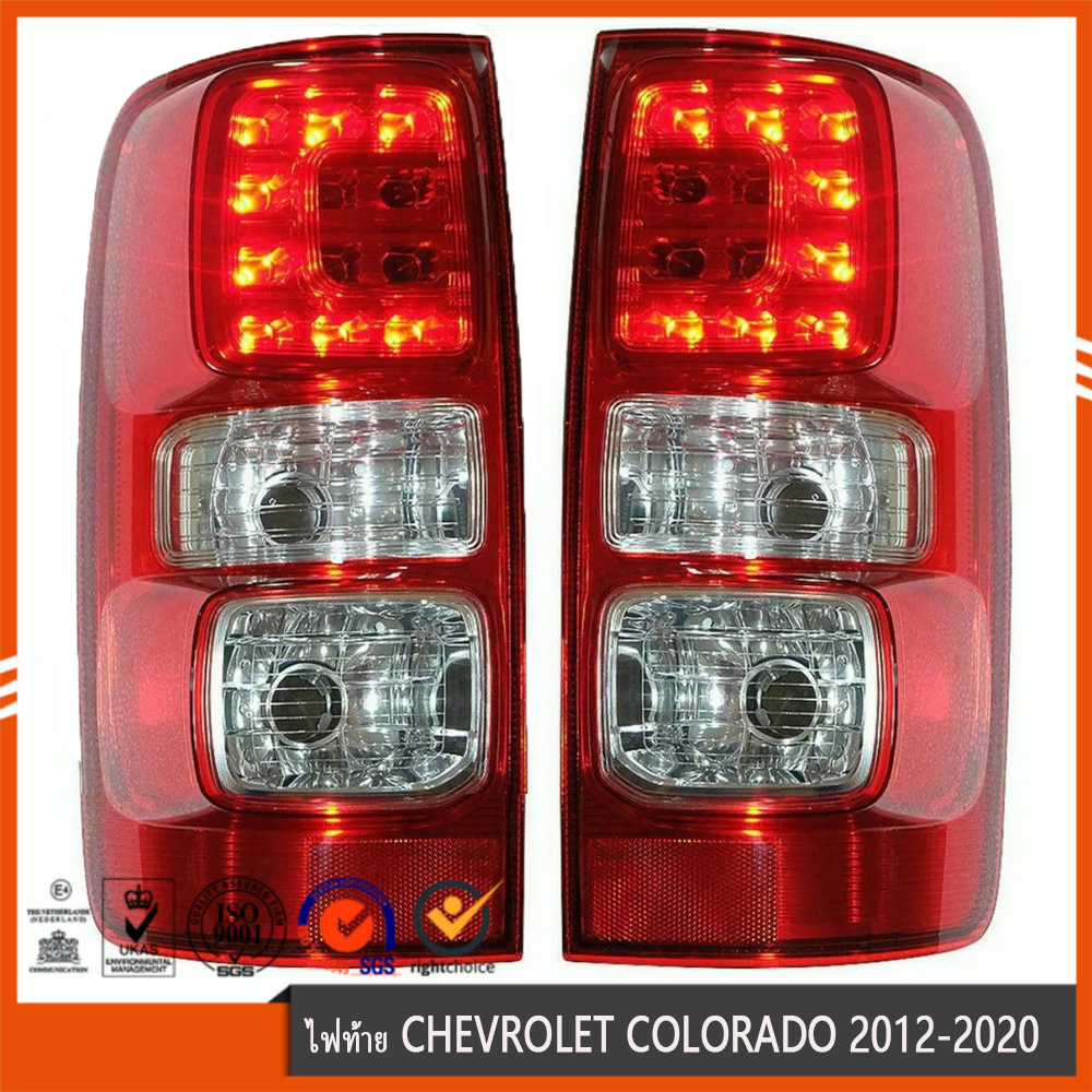 โคโลราโด LEDไฟท้าย Colorado โคมไฟท้าย ไฟLED Tail Light for Chevrolet Colorado 2012-2020(รวมถึงหลอดไฟ