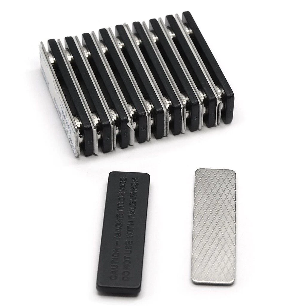 45mm x 13mm-2 60mm x 14mm-3 แม่เหล็กติดป้ายชื่อ ป้ายชื่อแม่เหล็ก แถบแม่เหล็ก ชุดแม่เหล็ก ติดป้ายชื่อ พร้อมกาว2หน้า 3M