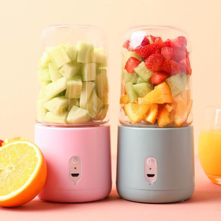 ไร้สาย 6ใบมีด เครื่องปั่นน้ำผลไม้ พกพา เครื่องปั่นผลไม้ 400ml